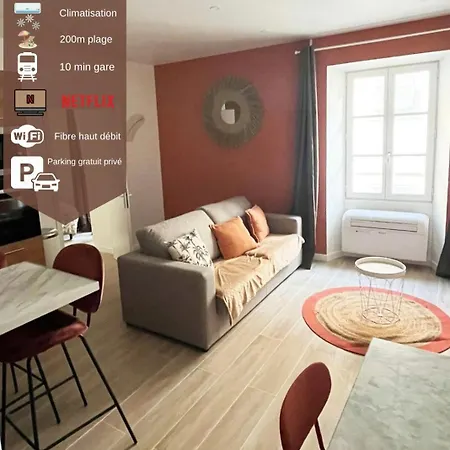 Sublime T2/ Cosy/ Clim/ Parking/Plage Menton Exterior photo